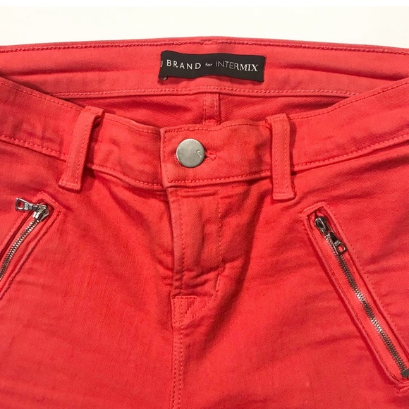 J Brand Intermix Skinny Jeans Low Fiery Red 24 - Picture 2 of 8